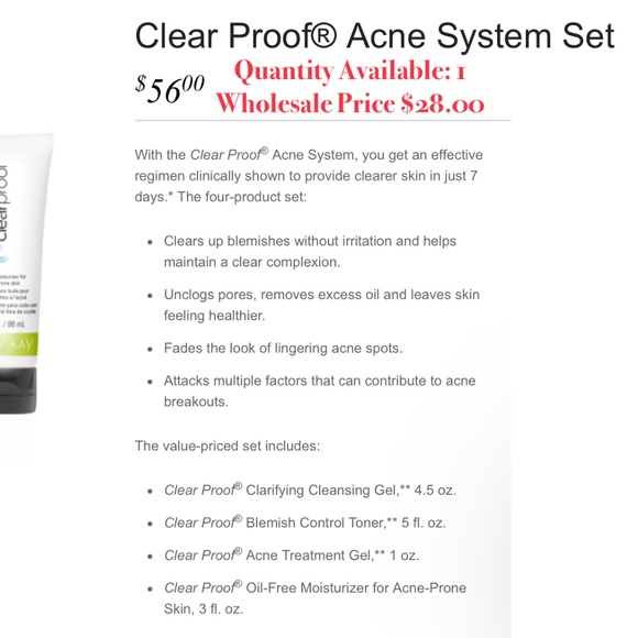 Mary Kay Clear Proof Acne System - Picture 2 of 2